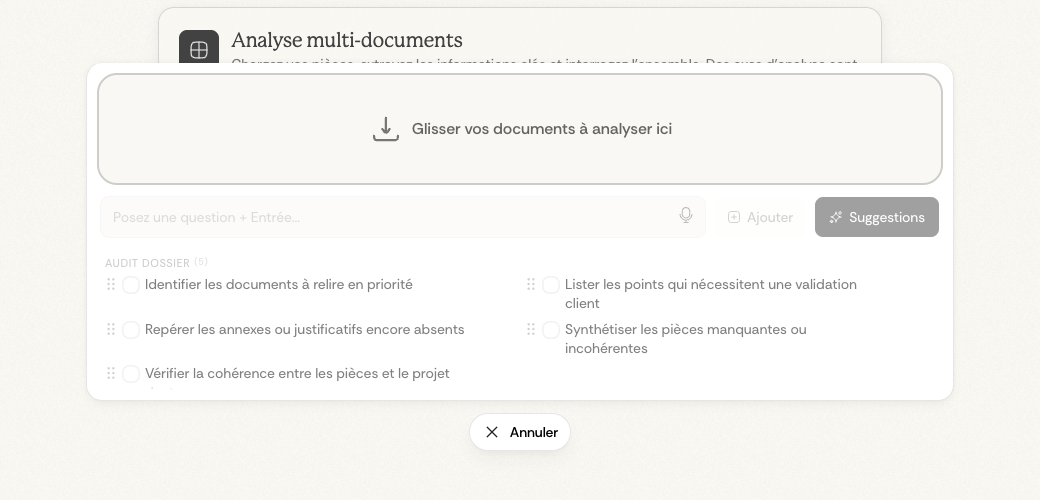 Bibliothèque de prompts dans l'analyse multi-documents Bibliothèque de prompts dans l'analyse multi-documents