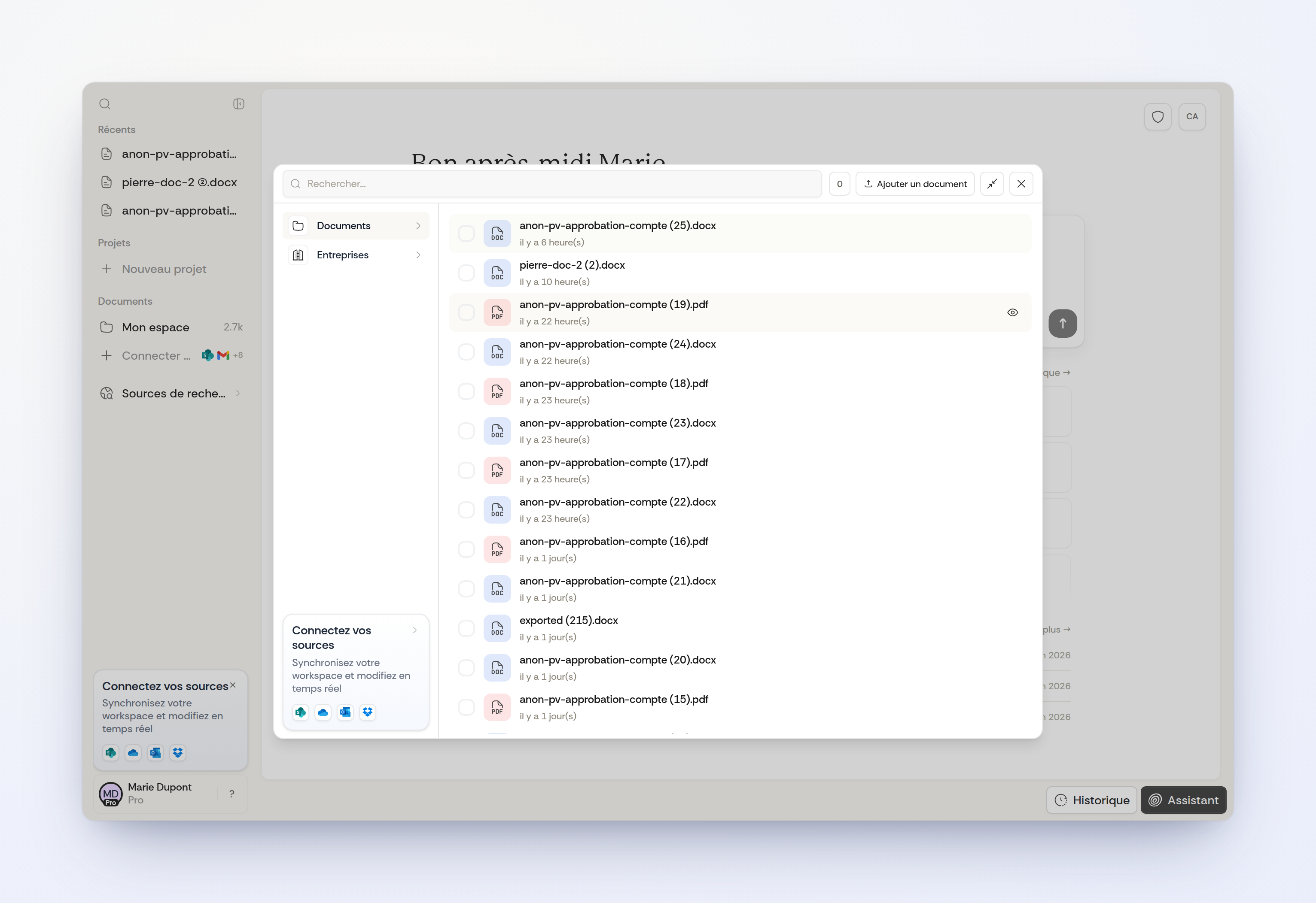 Parcourez vos documents avec les mentions @ Parcourez vos documents avec les mentions @